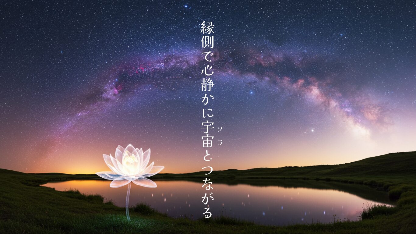 縁側で心静かに宇宙とつながる
